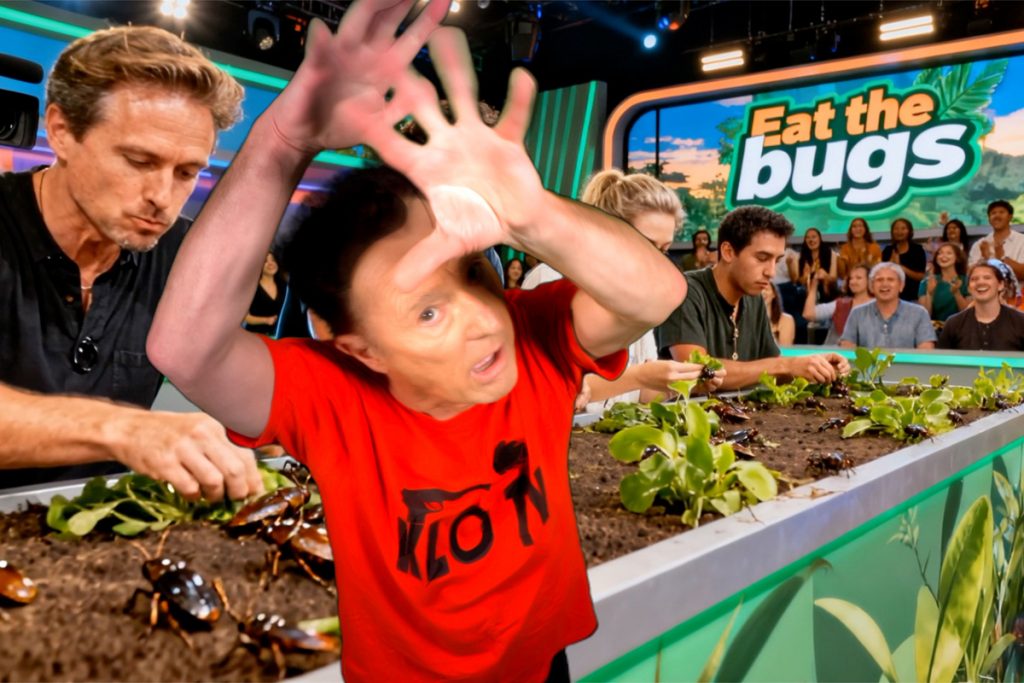 In der Spielshow EAT THE BUGS verspeisen Kandidaten Käfer