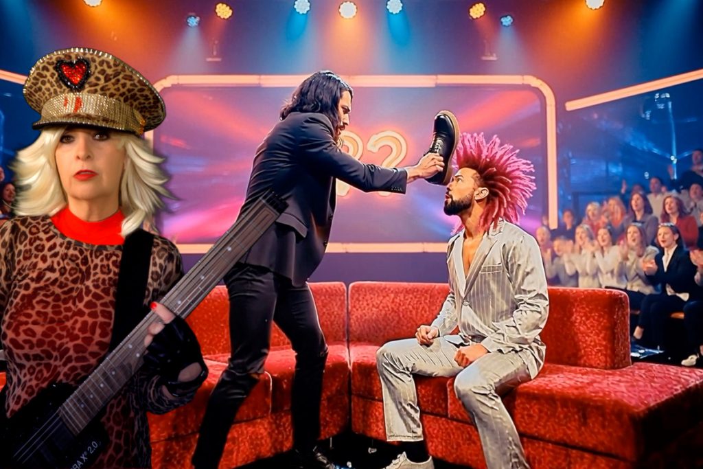 In einer TV-Show, die "???" heißt, streiten sich die Moderatoren